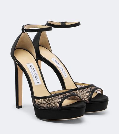 Jimmy Choo Jimmy Choo Pattie lace platform sandals