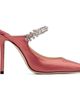 Jimmy Choo Jimmy Choo Pink Bing 100 Satin Heels - 1