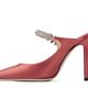 Jimmy Choo Jimmy Choo Pink Bing 100 Satin Heels - 3