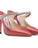 Jimmy Choo Jimmy Choo Pink Bing 100 Satin Heels - 4