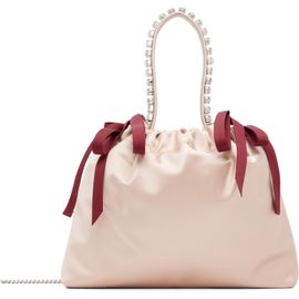 Jimmy Choo Jimmy Choo Pink Drawstring Mini Top Handle Bag