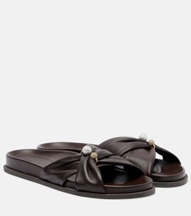 Jimmy Choo Jimmy Choo Rafi embellished leather sandals