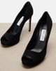 Jimmy Choo Jimmy Choo Riya suede peep-toe pumps - 6