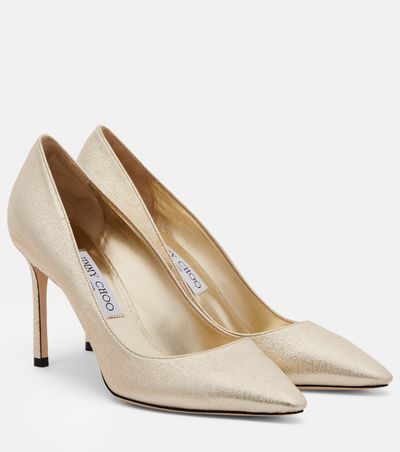 Jimmy Choo Jimmy Choo Romy metallic leather pumps