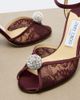 Jimmy Choo Jimmy Choo Sacora crystal-embellished lace sandals - 6