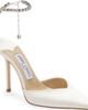 Jimmy Choo Jimmy Choo Saeda Crystal Ankle Strap Pointed Toe Pump - 1