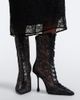 Jimmy Choo Jimmy Choo Scarlett leather-trimmed lace ankle boots - 3