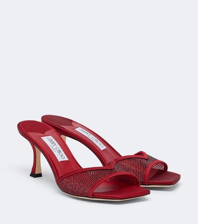 Jimmy Choo Jimmy Choo Skye crystal-embellished mules