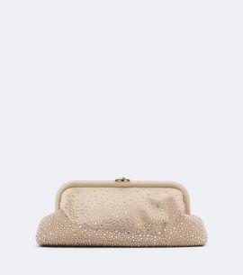 Jimmy Choo Jimmy Choo Skylar crystal-embellished satin clutch