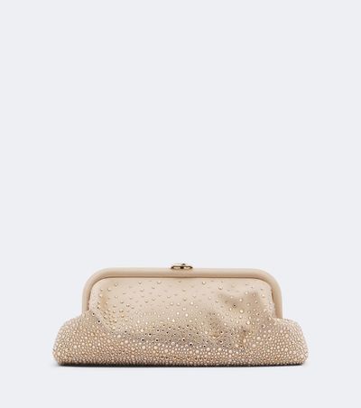 Jimmy Choo Jimmy Choo Skylar crystal-embellished satin clutch