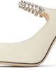 Jimmy Choo Jimmy Choo SSENSE Exclusive Off-White Bing 100 Mules - 3