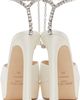 Jimmy Choo Jimmy Choo SSENSE Exclusive Off-White Saeda 125 Heeled Sandals - 2