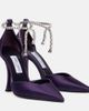 Jimmy Choo Jimmy Choo Stevie 100 embellished satin pumps - 1