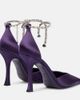 Jimmy Choo Jimmy Choo Stevie 100 embellished satin pumps - 2