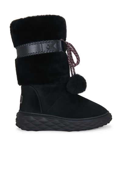 Jimmy Choo Jimmy Choo Suede Shearling Cobi Boot