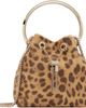 Jimmy Choo Jimmy Choo Tan Bon Bon Leopard Print Pony Bag - 1