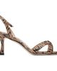 Jimmy Choo Jimmy Choo Taupe Elsy 70 Kigali Snake Printed Heeled Sandals - 1