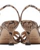 Jimmy Choo Jimmy Choo Taupe Elsy 70 Kigali Snake Printed Heeled Sandals - 2