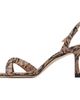 Jimmy Choo Jimmy Choo Taupe Elsy 70 Kigali Snake Printed Heeled Sandals - 3