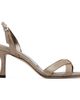 Jimmy Choo Jimmy Choo Taupe Elsy 70 Shimmer Suede Heeled Sandals - 1