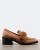 Jimmy Choo Jimmy Choo Tylor shearling-trimmed suede loafer pumps - 6