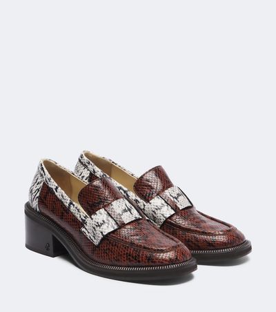 Jimmy Choo Jimmy Choo Tylor snake-effect leather loafer pumps