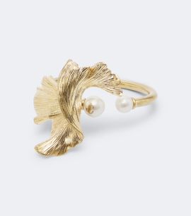 Jimmy Choo Jimmy Choo Wave embellished cuff bracelet