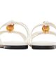 Jimmy Choo Jimmy Choo White Lova Mule Flat Sandals - 2
