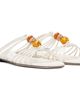 Jimmy Choo Jimmy Choo White Lova Mule Flat Sandals - 4