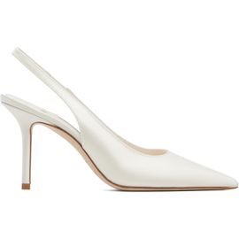 Jimmy Choo Jimmy Choo White Love Sling Back 85 Heels