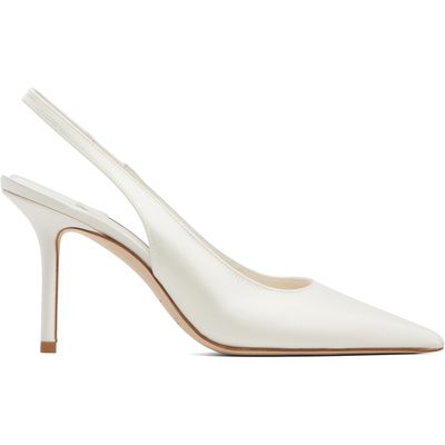Jimmy Choo Jimmy Choo White Love Sling Back 85 Heels