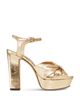 Jimmy Choo Jimmy Choo Women's Heloise 120 Metallic Leather High Heel Platform Sandals - 2