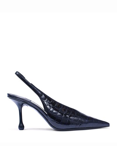 Jimmy Choo Jimmy Choo Women's Isa 80 Embossed Leather Slingback Pumps