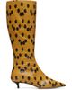 Jimmy Choo Jimmy Choo Yellow & Black Amis 35 Knee Boots - 1
