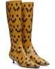 Jimmy Choo Jimmy Choo Yellow & Black Amis 35 Knee Boots - 4