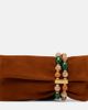 Jimmy Choo Jimmy Choo Zandra beaded suede clutch - 1
