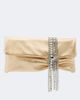 Jimmy Choo Jimmy Choo Zandra embellished metallic leather clutch - 1