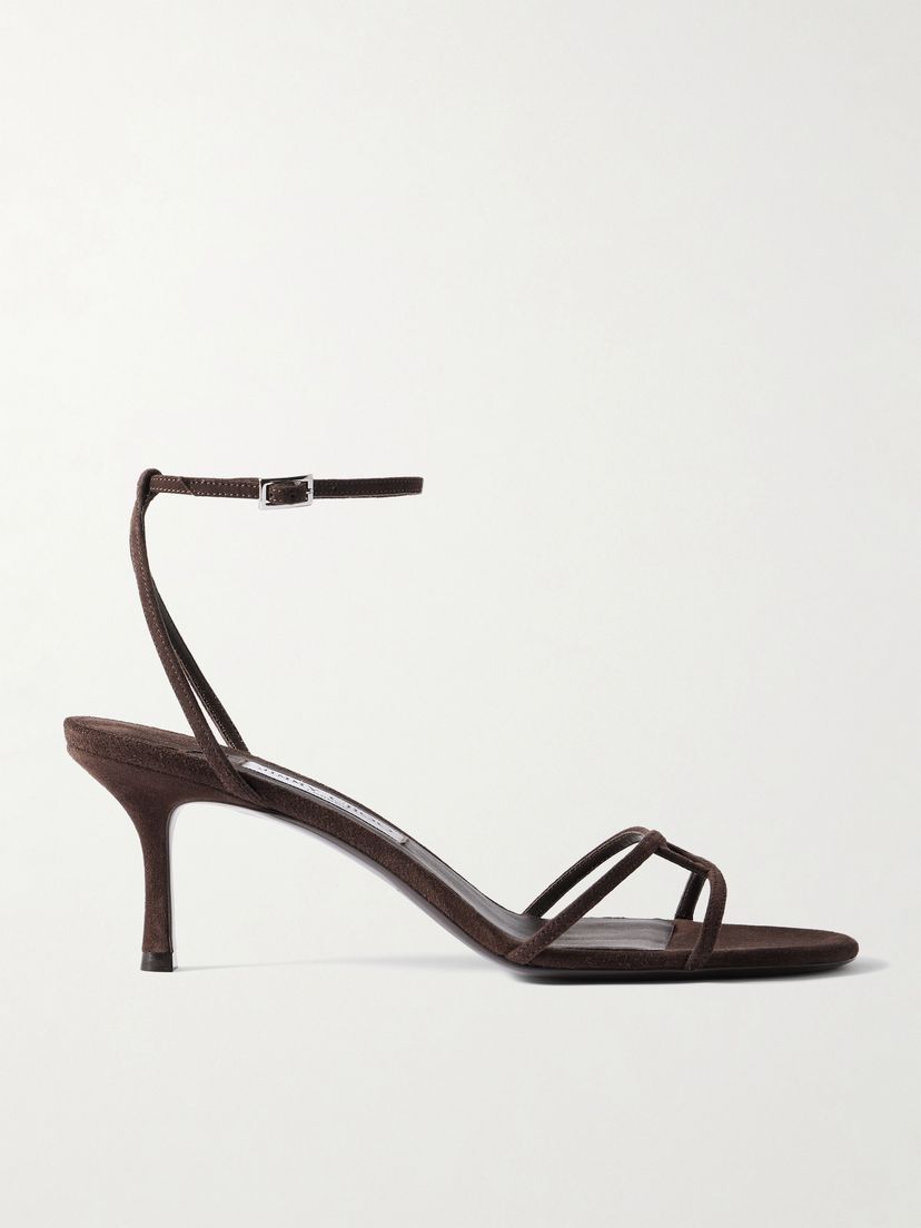 JIMMY CHOO Leo 65 suede sandals