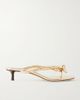 JIMMY CHOO Liss 35 metallic-leather sandals - 1