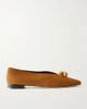 JIMMY CHOO Margot embellished suede ballet flats - 1
