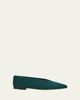 Jimmy Choo Margot Suede Ballerina Flats - 1