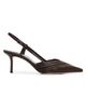 Jimmy Choo Women's Afia 65MM Leather Slingback Pumps - 1
