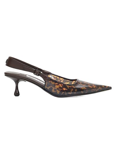 Jimmy Choo Women's Amel 50MM Tortoiseshell Slingback Pumps