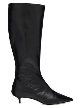 Jimmy Choo Women's Amis 35MM Leather Knee-High Boots