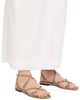 Jimmy Choo Women's Ayla Snake-Printed Leather Strappy Flat Sandals - 2