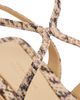Jimmy Choo Women's Ayla Snake-Printed Leather Strappy Flat Sandals - 5