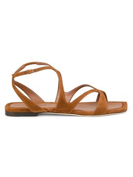 Jimmy Choo Women's Ayla Suede Strappy Flat Sandals