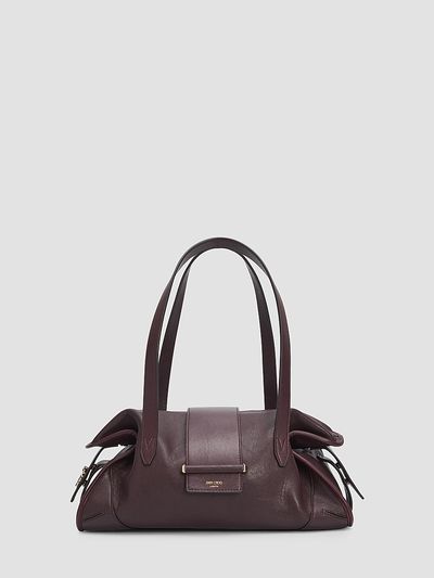 Jimmy Choo Women's Bar Biker Leather Shoulder Bag