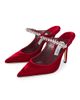 Jimmy Choo Women's Bing 100MM Crystal-Embellished Velvet Mules - 2