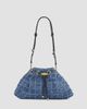 Jimmy Choo Women's Bon Bon Crosshatch Denim Shoulder Bag - 5